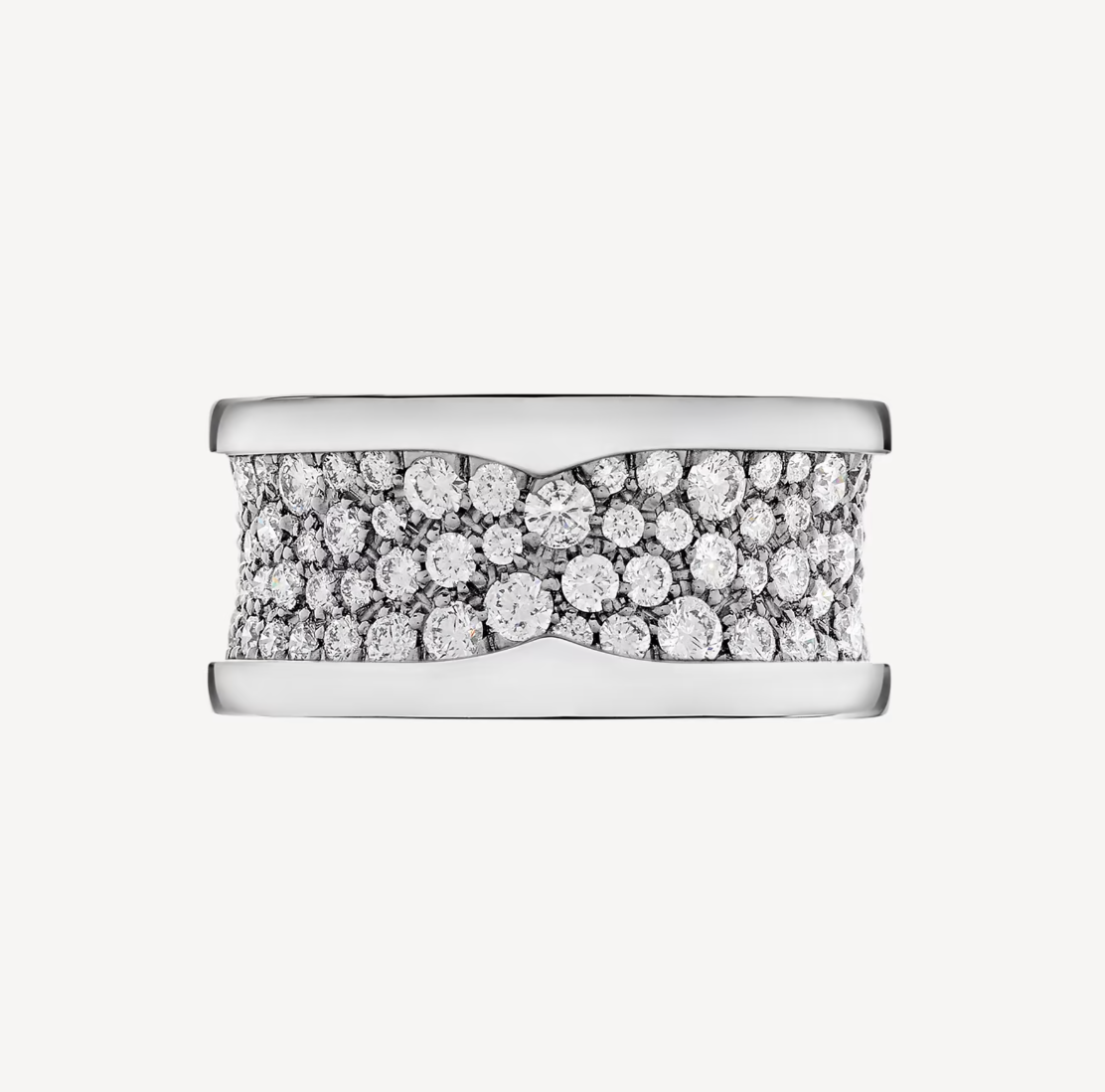[Love's Uplift]ZERO 1 WITH PAVED DIAMONDS ON THE SPIRAL RING