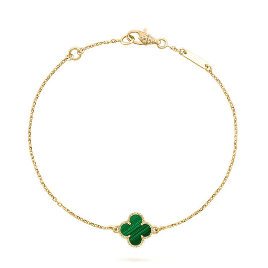 [Love's Uplift]CLOVER BRACELET MALACHITE 1 MOTIF