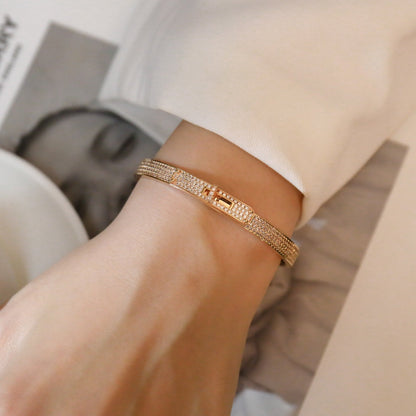 [Love's Uplift]KELLY BRACELET DIAMOND PAVED