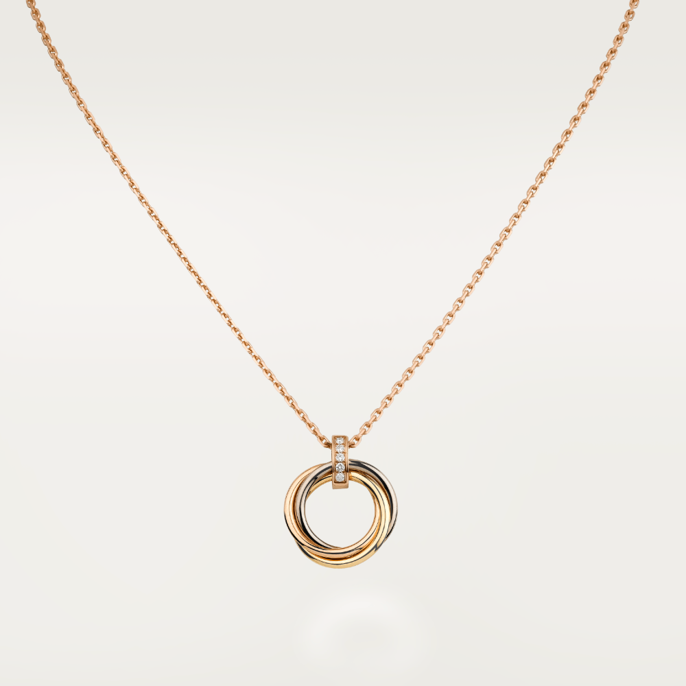 [Love's Uplift]TRINITY NECKLACE GOLD  DIAMONDS
