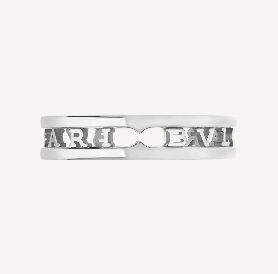 [Love's Uplift]ZERO 1 ONE-BAND WITH OPENWORK LOGO SPIRAL RING