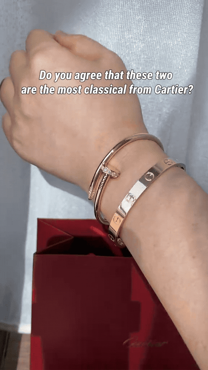 [Love's Uplift] LOVE Classic & JUSTE Diamond Bracelet Stack Set