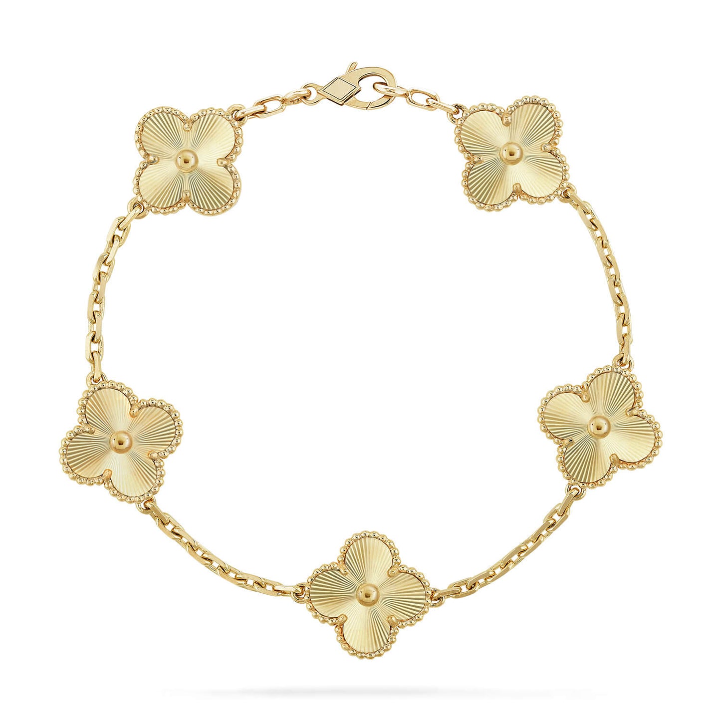 [Love's Uplift]CLOVER 5 FLOWERS LASER BRACELET