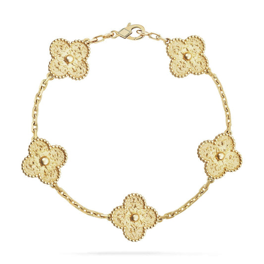 [Love's Uplift]CLOVER 5 MOTIFS BRONZING BRACELET