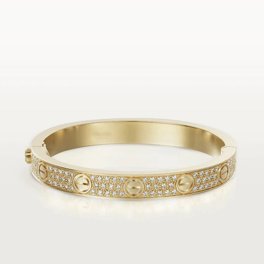 [Love's Uplift]LOVE BRACELET 6.1MM DIAMOND-PAVED