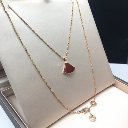 [Love's Uplift]DREAM NECKLACE CARNELIAN 1 DIAMOND