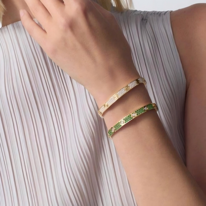 [Love's Uplift]2026 PAVE GEMSTONE LOVE BRACELET 6.1MM 10 DIAMONDS