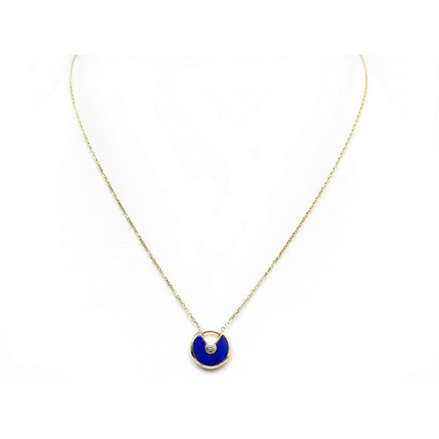 [Love's Uplift]AMULETTE ROSE GOLD AGATE NECKLACE