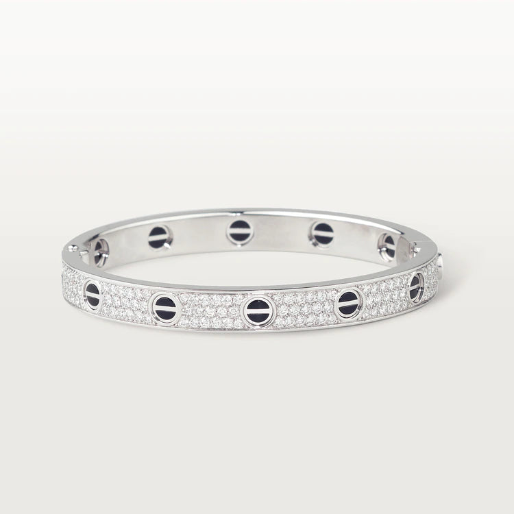 [Love's Uplift]LOVE BRACELET 6.1MM DIAMOND-PAVED CERAMIC