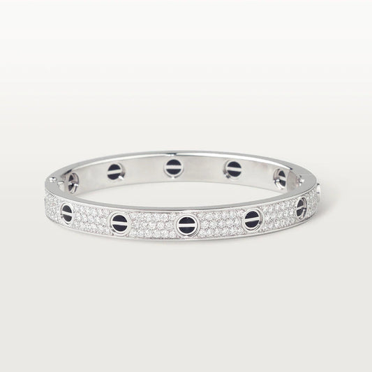 [Love's Uplift]LOVE BRACELET 6.1MM DIAMOND-PAVED CERAMIC
