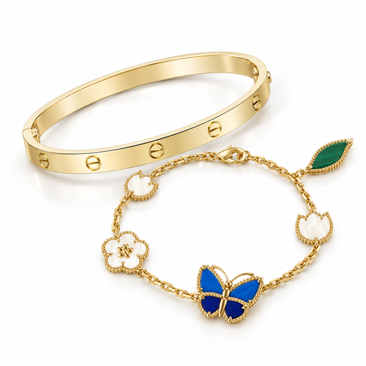 [Love's Uplift]Lucky Spring & Love Bracelet Stack Set