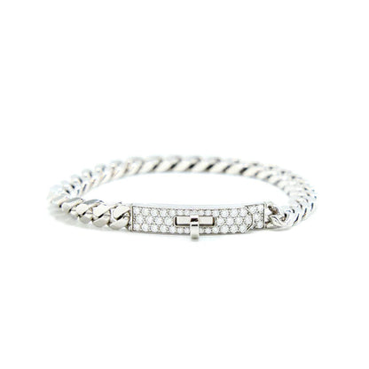 [Love's Uplift]KELLY CHAIN SILVER DIAMOND BRACELET