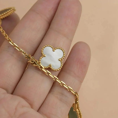 [Love's Uplift]LUCKY SPRING 5 MOTIF GOLD BRACELET