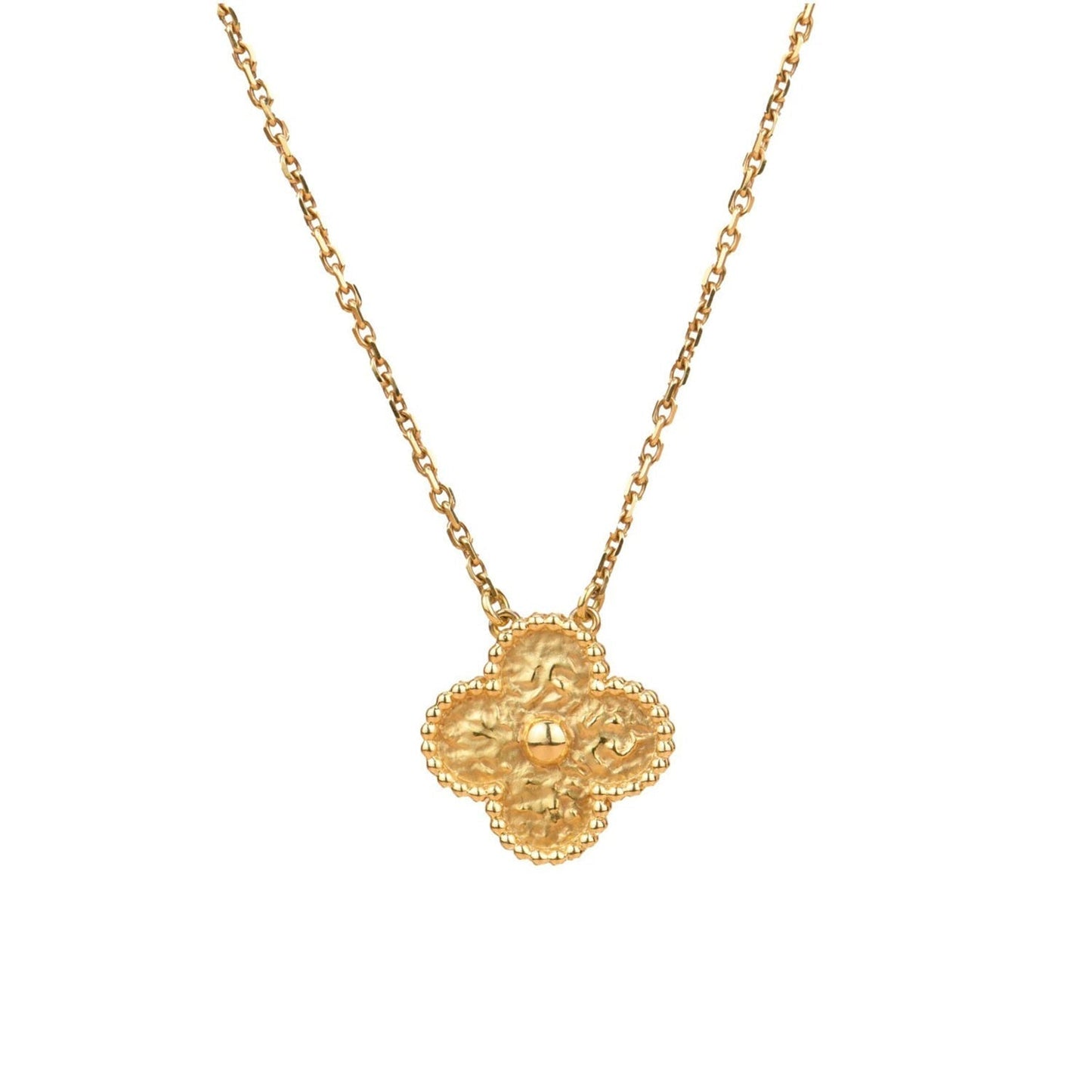 [Love's Uplift]CLOVER 15MM  BRONZING NECKLACE