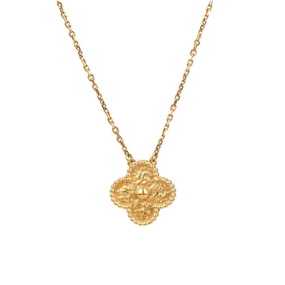 [Love's Uplift]CLOVER 15MM  BRONZING NECKLACE