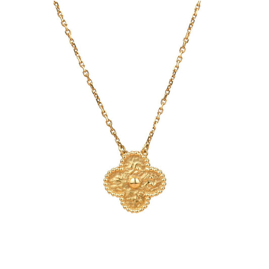 [Love's Uplift]CLOVER 15MM  BRONZING NECKLACE