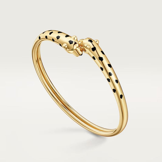 [Love's Uplift]PANTHERE DOUBLE HEADED OPEN BRACELET