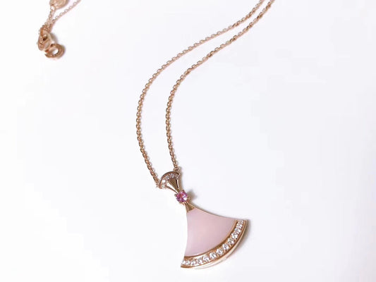 [Love's Uplift]DREAM NECKLACE PINK MOP DIAMOND