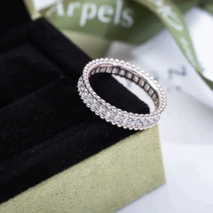 [Love's Uplift]PERLEE DIAMOND SILVER RING