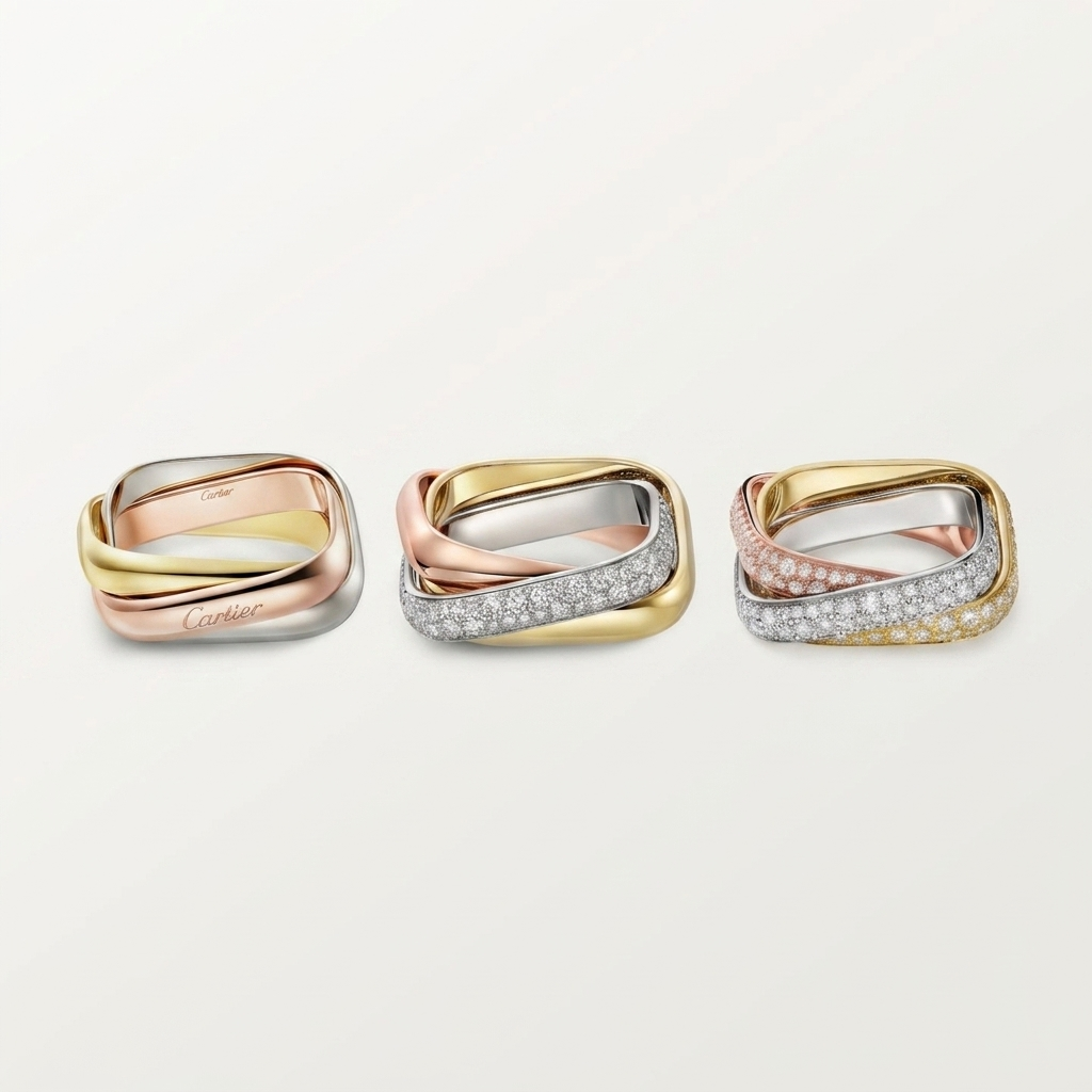 [Love's Uplift Jewelry] TRINITY 3.5MM CUSHION RING COLLECTION