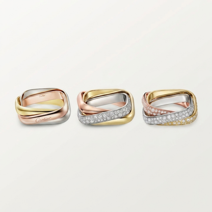 [Love's Uplift Jewelry] TRINITY 3.5MM CUSHION RING COLLECTION
