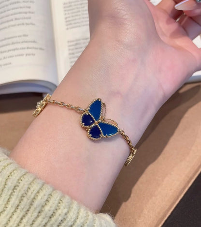 [Love's Uplift]LUCKY SPRING BUTTERFLY 5 MOTIF BRACELET
