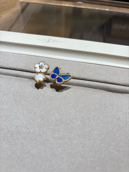 [Love's Uplift]LUCKY SPRING BUTTERFLY OPEN-FACE RINGS
