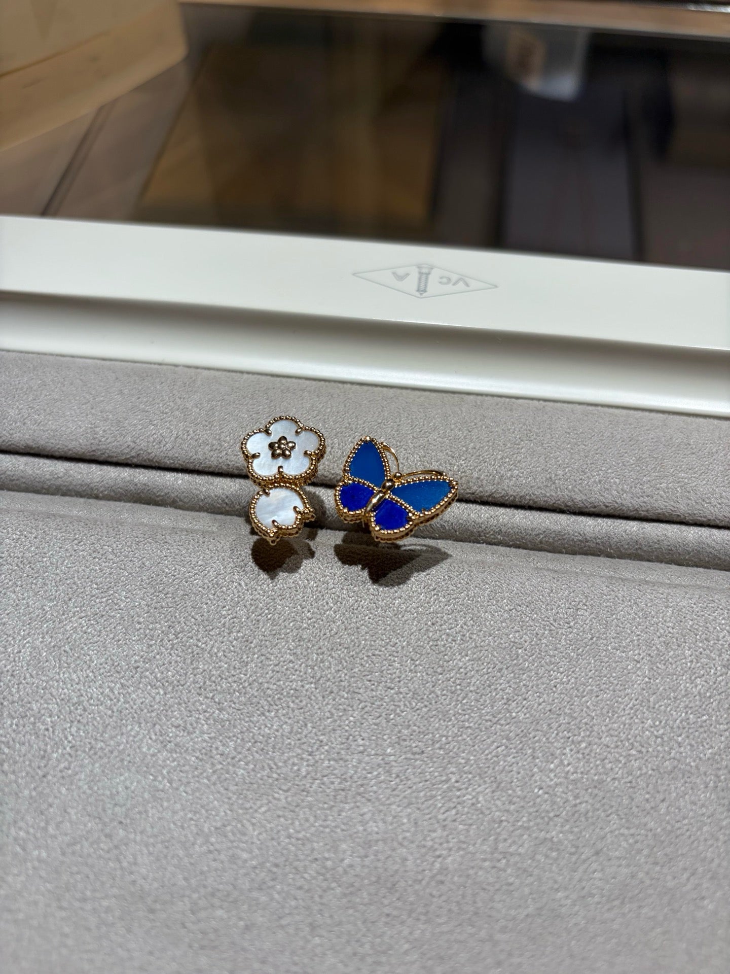 [Love's Uplift]LUCKY SPRING BUTTERFLY OPEN-FACE RINGS