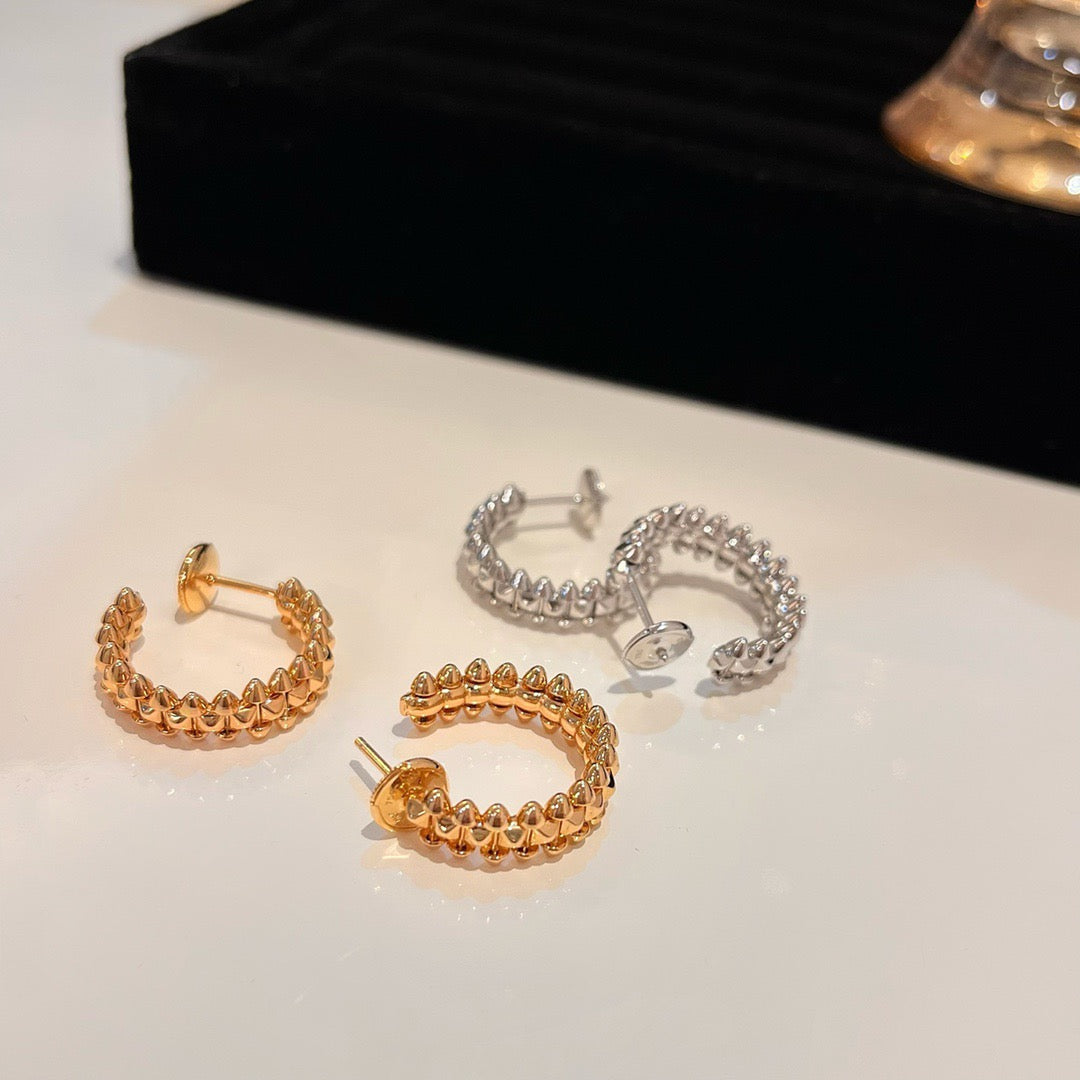 [Love's Uplift]CLASH SMALL HOOP EARRINGS