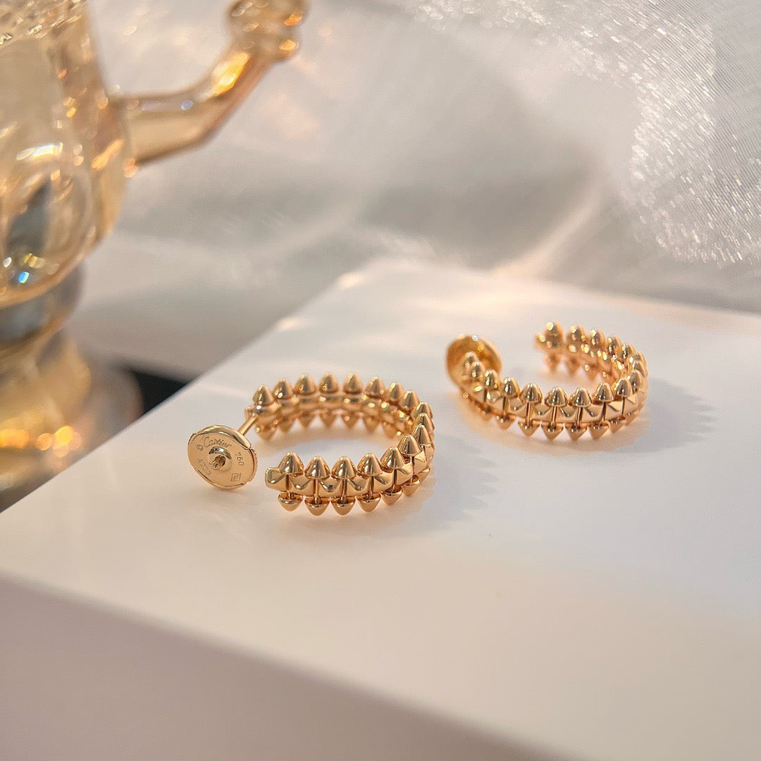[Love's Uplift]CLASH SMALL HOOP EARRINGS