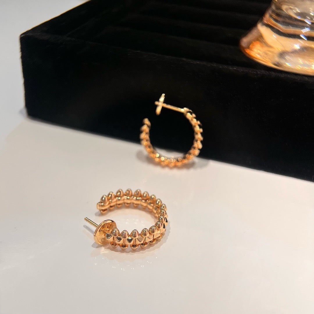 [Love's Uplift]CLASH SMALL HOOP EARRINGS