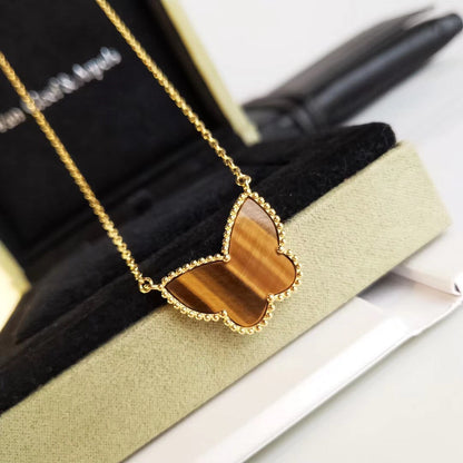 [Love's Uplift] TIGER__ EYE BUTTERFLY NECKLACE