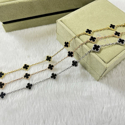 [Love's Uplift]CLOVER 6 MOTIF  ONYXS BRACELET