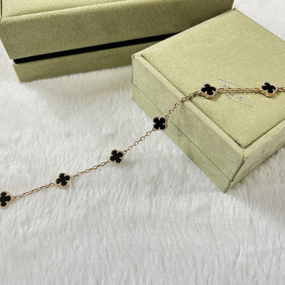 [Love's Uplift]CLOVER 6 MOTIF  ONYXS BRACELET