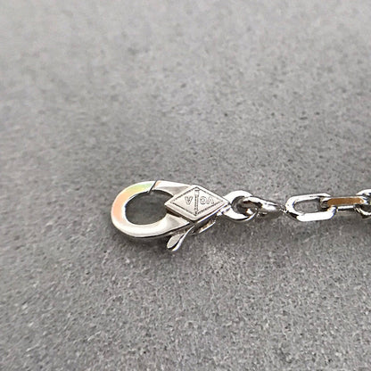 [Love's Uplift]CLOVER 5 MOTIF ONYXS DIAMOND BRACELET SILVER
