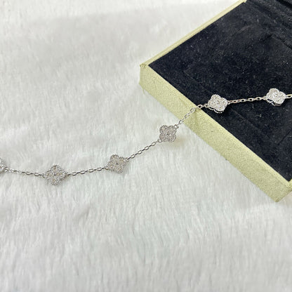 [Love's Uplift]CLOVER 6 MOTIF DIAMOND BRACELET