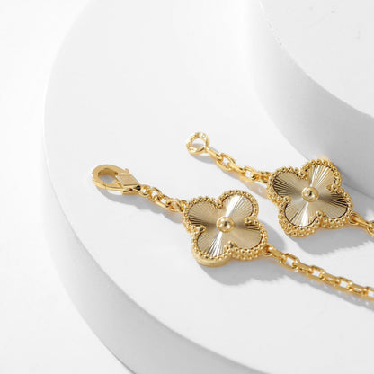 [Love's Uplift]CLOVER 10 MOTIFS LASER NECKLACE