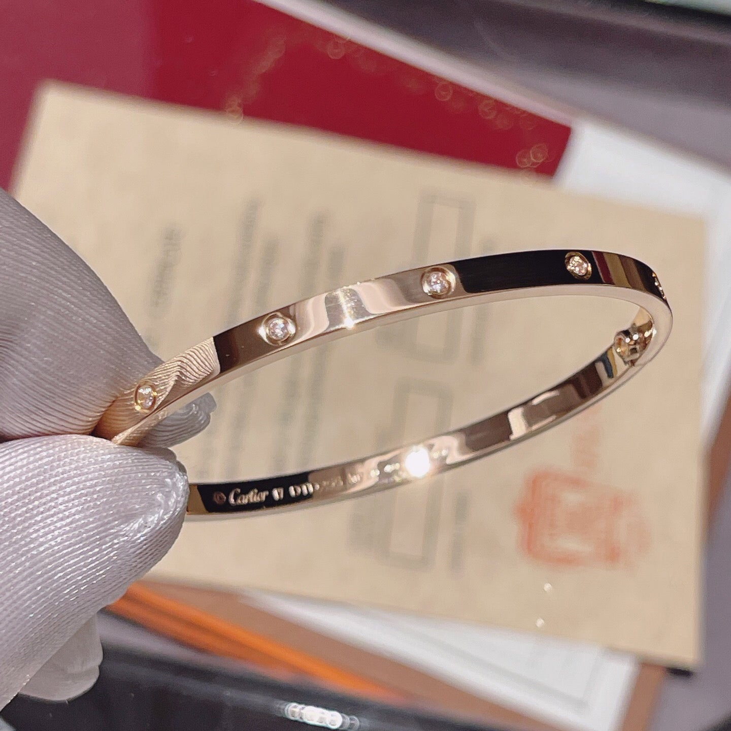 [Love's Uplift]LOVE BRACELET 3.65MM 10 DIAMONDS