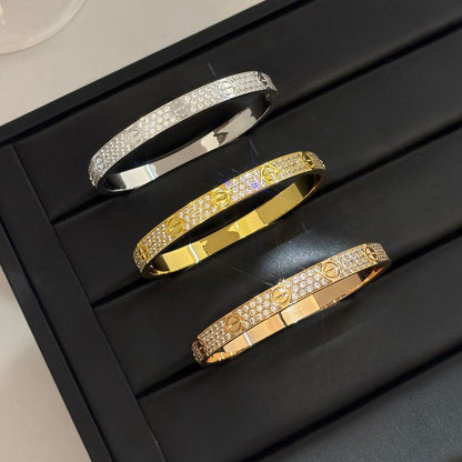 [Love's Uplift]LOVE BRACELET 6.1MM DIAMOND-PAVED