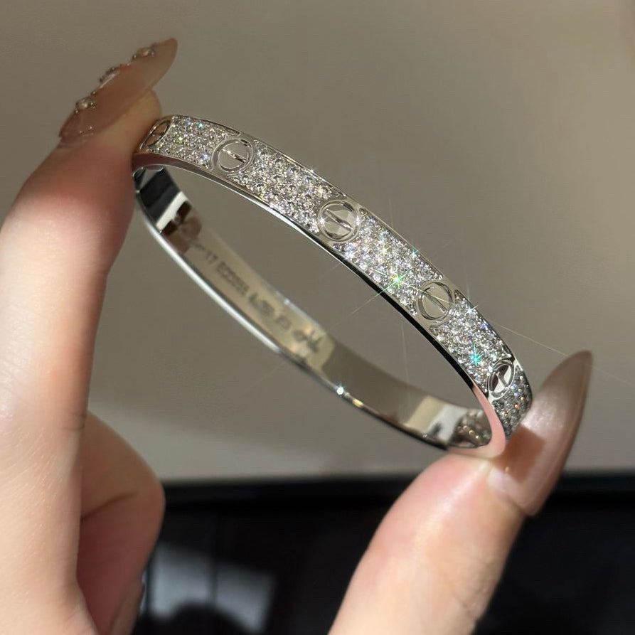 [Love's Uplift]LOVE BRACELET 6.1MM DIAMOND-PAVED