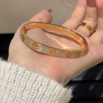 [Love's Uplift]LOVE BRACELET 6.1MM DIAMOND-PAVED