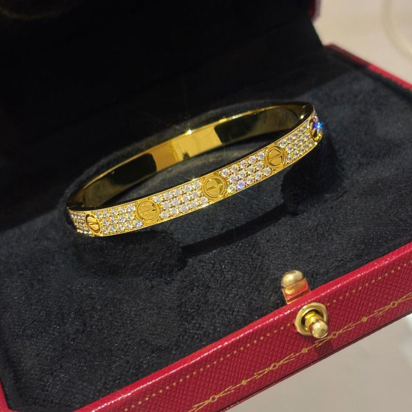 [Love's Uplift]LOVE BRACELET 6.1MM DIAMOND-PAVED