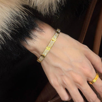 [Love's Uplift]LOVE BRACELET 6.1MM DIAMOND-PAVED