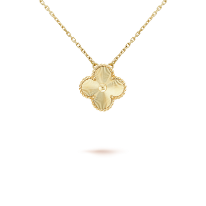 [Love's Uplift]CLOVER 15MM LASER NECKLACE