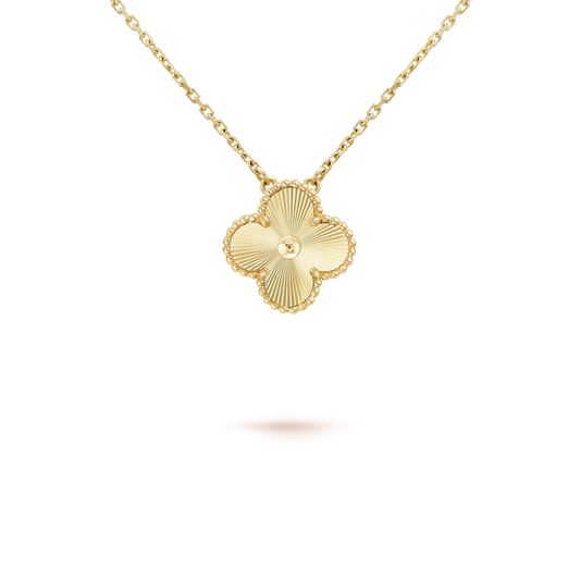 [Love's Uplift]CLOVER 15MM LASER NECKLACE