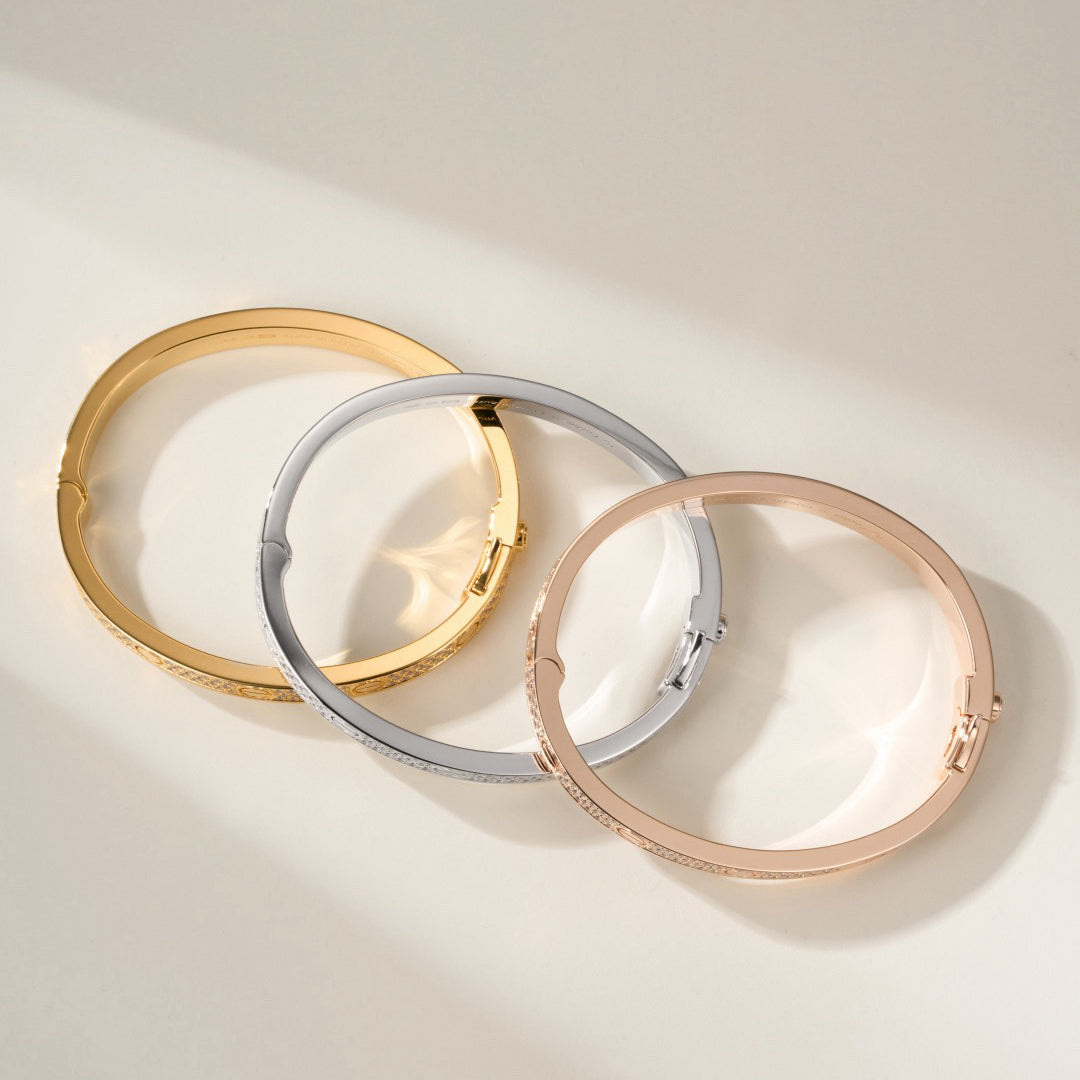 [Love's Uplift]LOVE BRACELET 6.1MM DIAMOND-PAVED