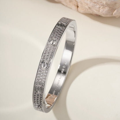 [Love's Uplift]LOVE BRACELET 6.1MM DIAMOND-PAVED