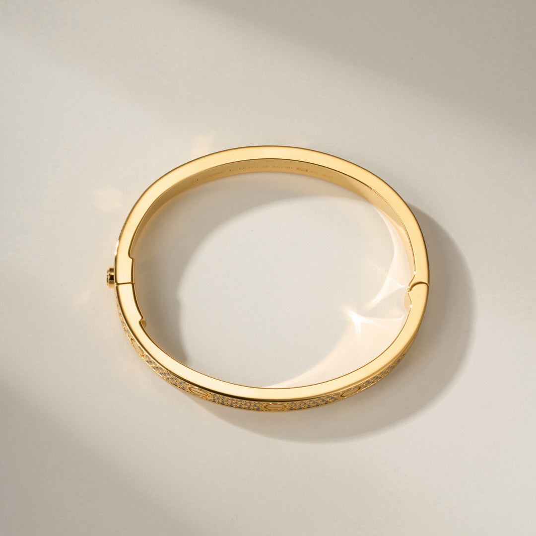 [Love's Uplift]LOVE BRACELET 6.1MM DIAMOND-PAVED