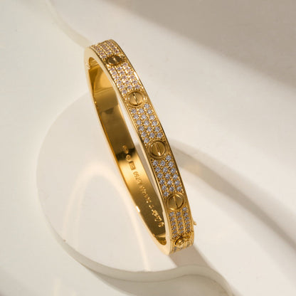 [Love's Uplift]LOVE BRACELET 6.1MM DIAMOND-PAVED