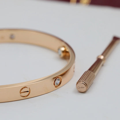 [Love's Uplift]LOVE BRACELET 6.1MM 4 DIAMONDS